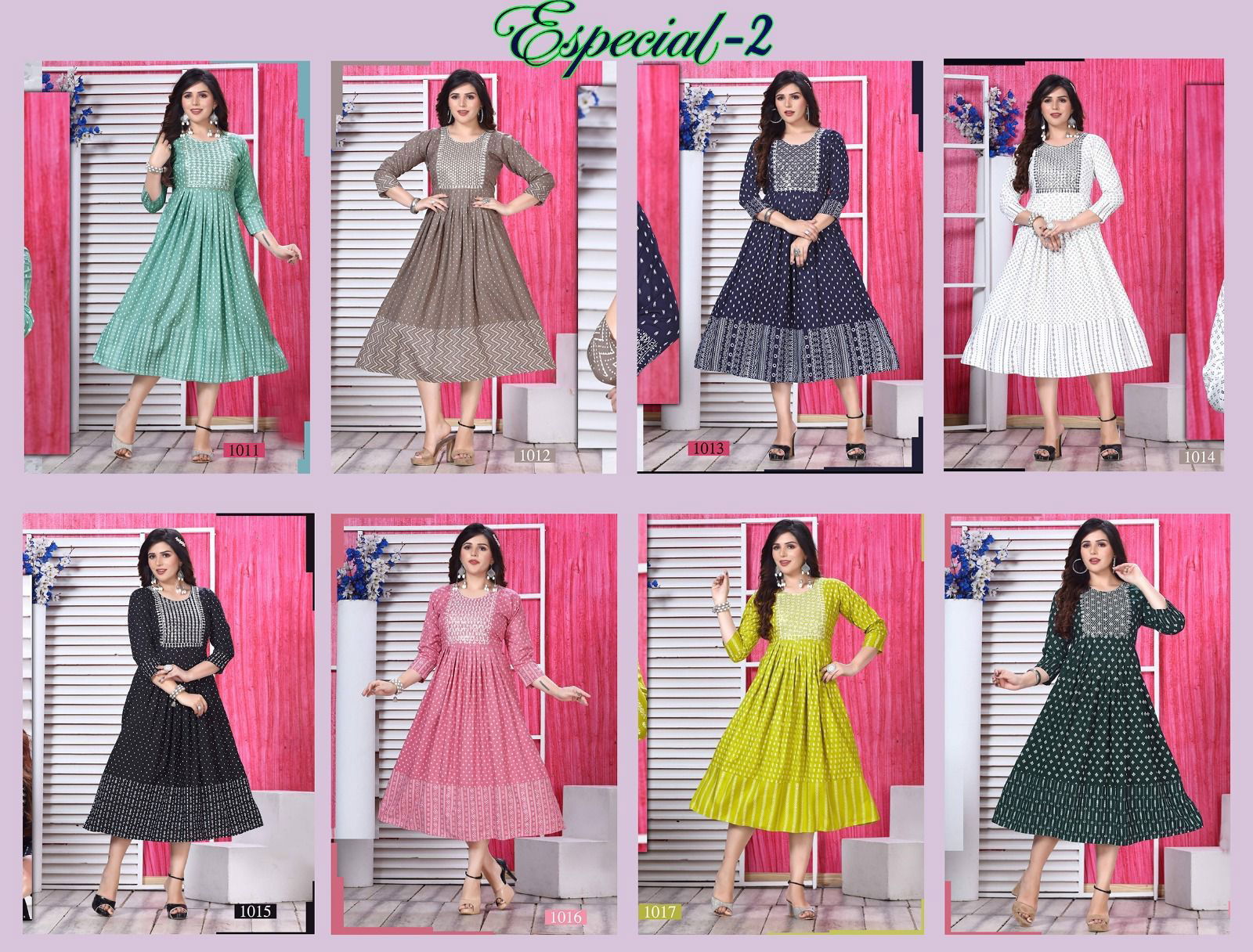 Beauty Queen Especial Vol 2 Anarkali Kurtis Catalog
